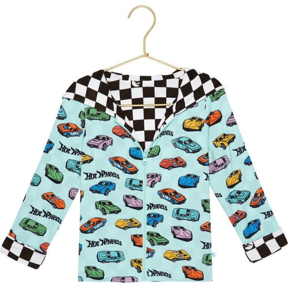 Posh Peanut Retro Hot Wheels Long Sleeve Reversible Kids Jacket 5T/6T RARE